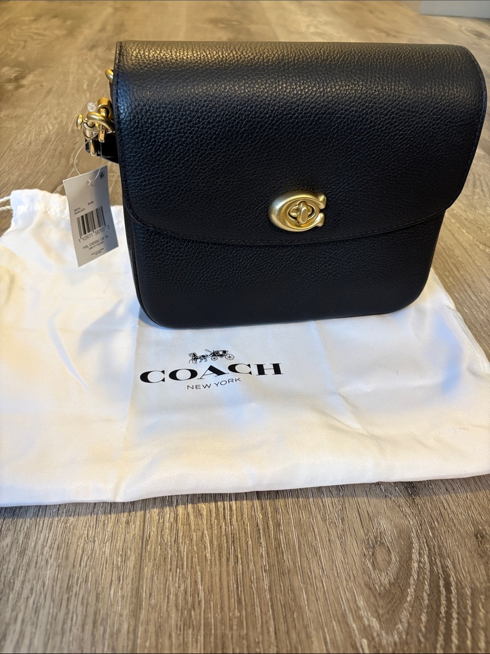 NWT Coach Cassie 19 Black Leather